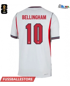 Günstige England Jude Bellingham #10 Heimtrikot WM 2026 Kurzarm